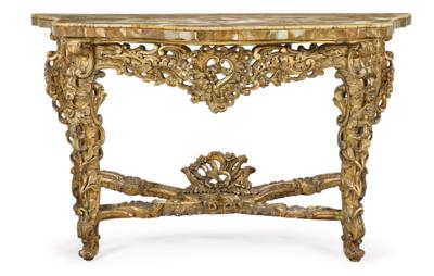 An Italian Baroque Console Table, - Furniture, Works of Art, Glass & Porcelain