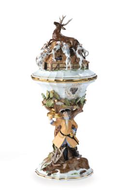 A Hunting Goblet, Meissen 1935–1945 - Furniture, Works of Art, Glass & Porcelain
