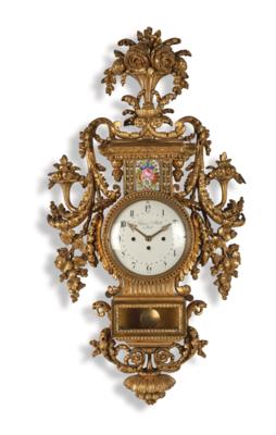 A Josephinian Cartel Clock “Johann Böck in Wien”, - Nábytek, starožitnosti, sklo a porcelán