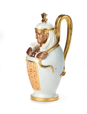 A Jug in the Shape of a Canopic Jar, Imperial Porcelain Manufactory, Vienna 1806, - Nábytek, starožitnosti, sklo a porcelán