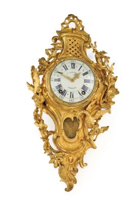 An Ormolu Bronze Cartel Clock “Jn. Baptiste Baillon”, - Mobili e anitiquariato, vetri e porcellane
