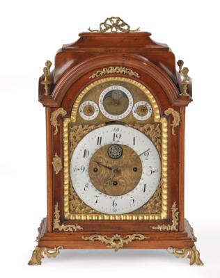 A Baroque Bracket Clock (‘Stockuhr’) with Carillon “Andreas Lehmann Prag No. 306”, - Furniture, Works of Art, Glass & Porcelain