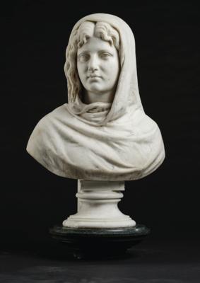 Rudolf Schweinitz (1839 Charlottenburg - 1896 Berlin) - Bust of the Virgin Mary, Dated 1878, - Furniture, Works of Art, Glass & Porcelain