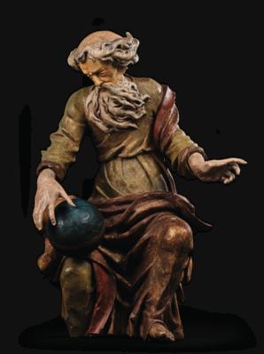 Attributed to Thomas Schwanthaler (Ried i. I. 1634 - 1707), God the Father with Globe, - Mobili e anitiquariato, vetri e porcellane