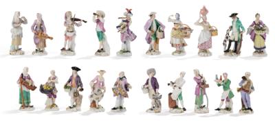 An Extensive Collection from the “Cris de Paris” Series, Meissen 18th Century - Mobili e anitiquariato, vetri e porcellane