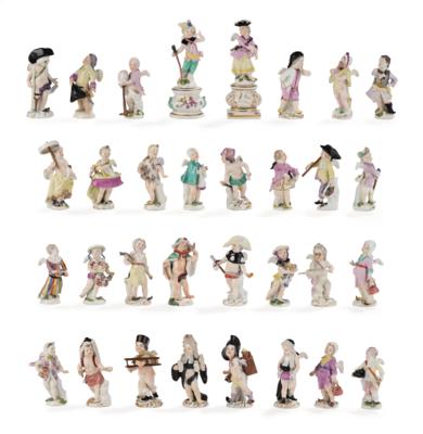 An Extensive Collection from the “Disguised Cupids” Series, Meissen, Third Quarter of the 18th Century - Nábytek, starožitnosti, sklo a porcelán