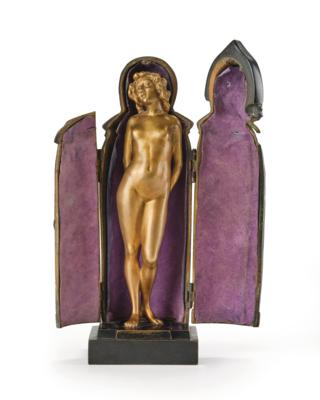 A Viennese Bronze and Iron Maiden, - Mobili e anitiquariato, vetri e porcellane