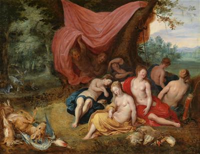 Jan Brueghel II (Anversa 1601–1678) e Jan van Balen (Anversa 1611–1654) - Dipinti antichi