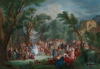 Follower of Louis Joseph Watteau -  a pair (2) - Obrazy starých mistrů
