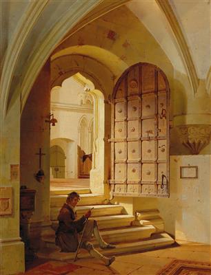 Frans Vervloet Umkreis/Circle (1795-1872) Auf den Kirchenstufen, - Obrazy