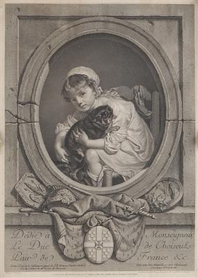 Nach Jean Baptiste Greuze - Meisterzeichnungen, Druckgraphik bis 1900, Aquarelle und Miniaturen