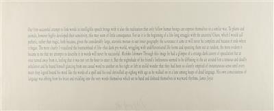 Joseph Kosuth - Dipinti e Incisione