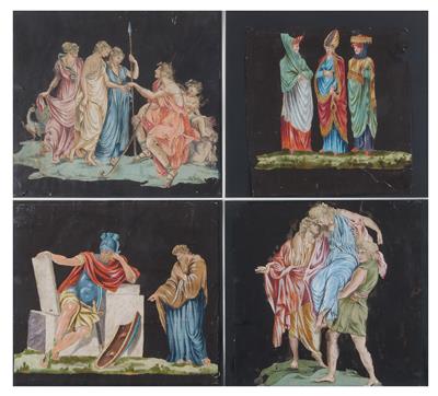 Italien, um 1800 - Mistrovské kresby, Tisky do roku 1900, Akvarely a miniatury