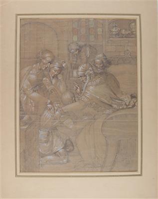 Künstler, 19. Jahrhundert - Mistrovské kresby, Tisky do roku 1900, Akvarely a miniatury