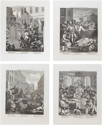 William Hogarth - Mistrovské kresby, Tisky do roku 1900, Akvarely a miniatury