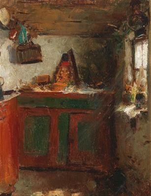 Franz Skarbina zugeschrieben/attributed (1849-1910) Bäuerliches Interieur, - Obrazy