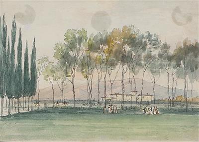 Johann Nepomuk Hoechle zugeschrieben/attributed (1790-1835) Allee in Italien, - Paintings