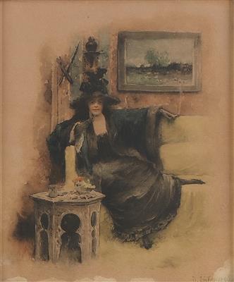 Angelo Trentin - Mistrovské kresby, Tisky do roku 1900, Akvarely a miniatury