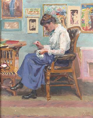 Else Hergl um 1915 - Paintings