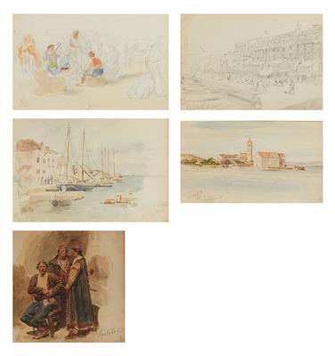 Monogrammist A. S., um 1880 - Disegni e stampe di maestri fino al 1900, acquerelli, miniature