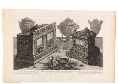 Giovanni Battista Piranesi - Disegni di maestri, stampe fino al 1900, acquerelli e miniature