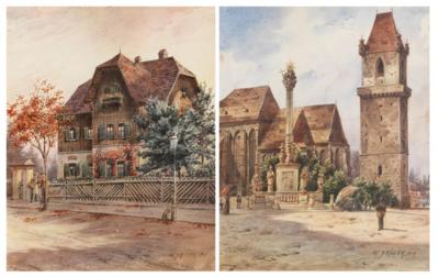 Karl Wenzel Zajicek - Mistrovské kresby, grafiky do roku 1900, akvarely a miniatury