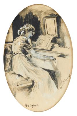 Georg von Rosen - Mistrovské kresby, grafiky do roku 1900, akvarely a miniatury