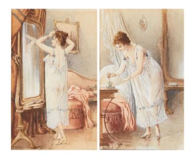 Künstler um 1900 - Meisterzeichnungen, Druckgrafik bis 1900, Aquarelle und Miniaturen