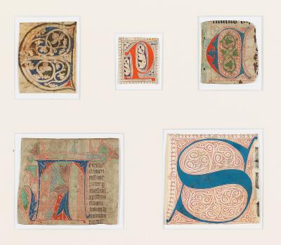 Fünf Buchminiaturen, Österreich, Deutschland, Italien, Spanien, 12.-15. Jahrhundert - Dipinti