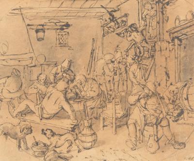 Cornelis Dusart - Mistrovské kresby, Tisky do roku 1900, Akvarely a miniatury