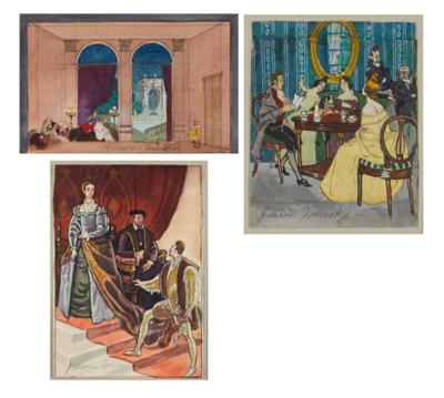 Franz Wacik - Tisky, kresby a akvarely do roku 1900