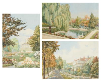 Heinz Baumgartl - Tisky, kresby a akvarely do roku 1900