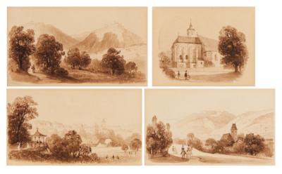 Künstler, 19. Jahrhundert - Graphiken, Zeichnungen und Aquarelle bis 1900