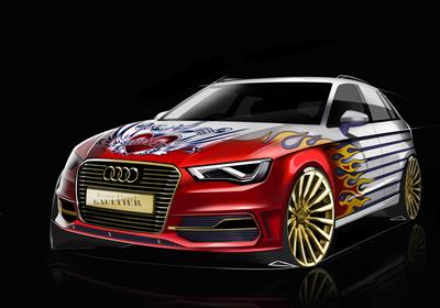 Life Ball AUDI A3 Designed by Jean Paul Gaultier - LIFE BALL Charity AIDS SOLIDARITY GALA