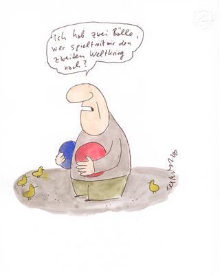 Cartoon 1 von TEX RUBINOWITZ Ohne Titel - Charity "HEMAYAT"