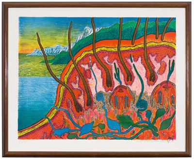 Peter PONGRATZ, O.T. (Landschaft), 1971 - Charity-Kunstauktion zugunsten SOS MITMENSCH