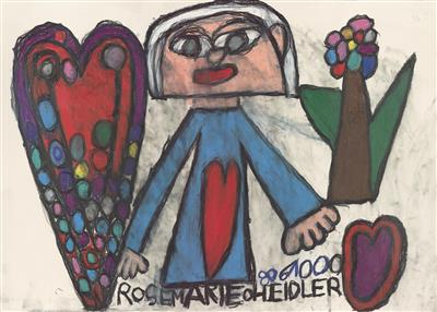 Rosemarie Heidler aus der Kunstwerkstatt Diakonie Gallneukirchen, o.T. 2 - Charity-Kunstauktion