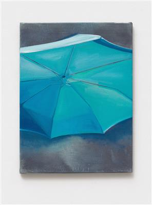 Moni K. Huber, „Schirm blau #2“ - Charitativní aukce umění ve prospěch organizace TwoWings "Uvolnění lidského potenciálu