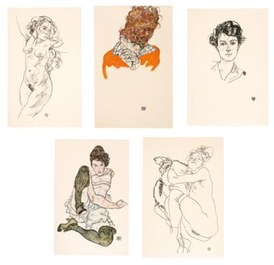 Nach Egon Schiele - Druckgrafik und Editionen