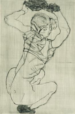 Egon Schiele - Moderní umění grafika