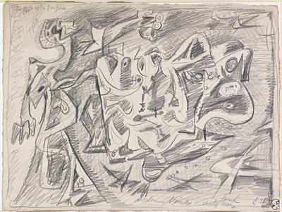 Andre Masson * (Balagny/Oise 1896-1987 Paris)"Les parques" (sketch for an oil painting), - Arte moderna e contemporanea