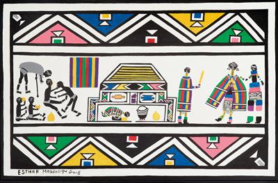 Esther Mahlangu - Moderne und Zeitgenössische Kunst