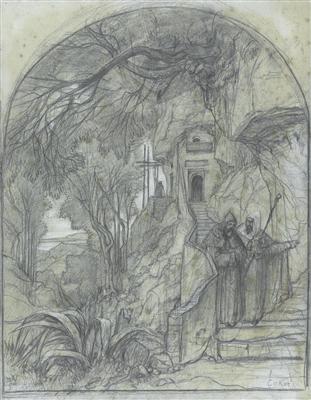 Francois-Edouard Bertin - Mistrovské kresby, Tisky do roku 1900, Akvarely a miniatury