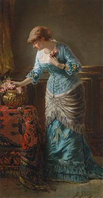 Agapit Stevens - Dipinti a olio e acquarelli del XIX secolo