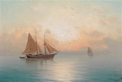 Follower of Ivan Constantinovich Aivazovsky - Dipinti a olio e acquarelli del XIX secolo