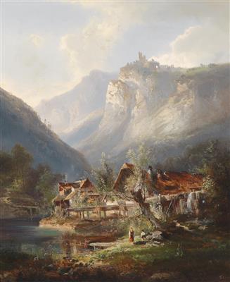 Ferdinand Feldhütter - 19th Century Paintings and Watercolours
