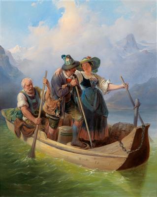 August Gerasch - Dipinti a olio e acquarelli del XIX secolo