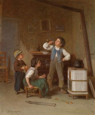 Theophile Emmanuel Duverger - Ölgemälde und Aquarelle des 19. Jahrhunderts