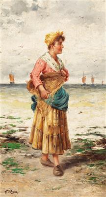 F. Oliva, circa 1900 - Dipinti a olio e acquarelli del XIX secolo