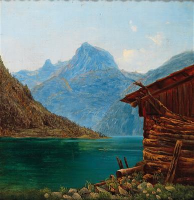 Josef Feid attributed - Dipinti a olio e acquarelli del XIX secolo
